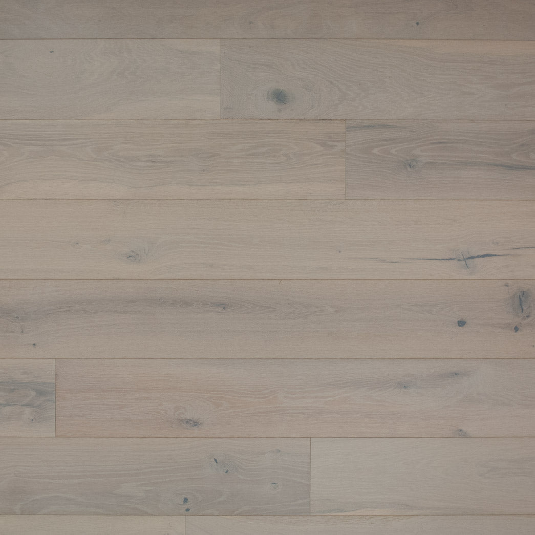 Terra Floors Skyline Turtle Beach 9/16" European White Oak 7.5" Wirebrushed Hardwood Flooring