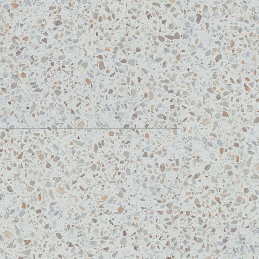 Happy Feet Luxury Vinyl Tile Quarry Tile Terrazzo HF1305