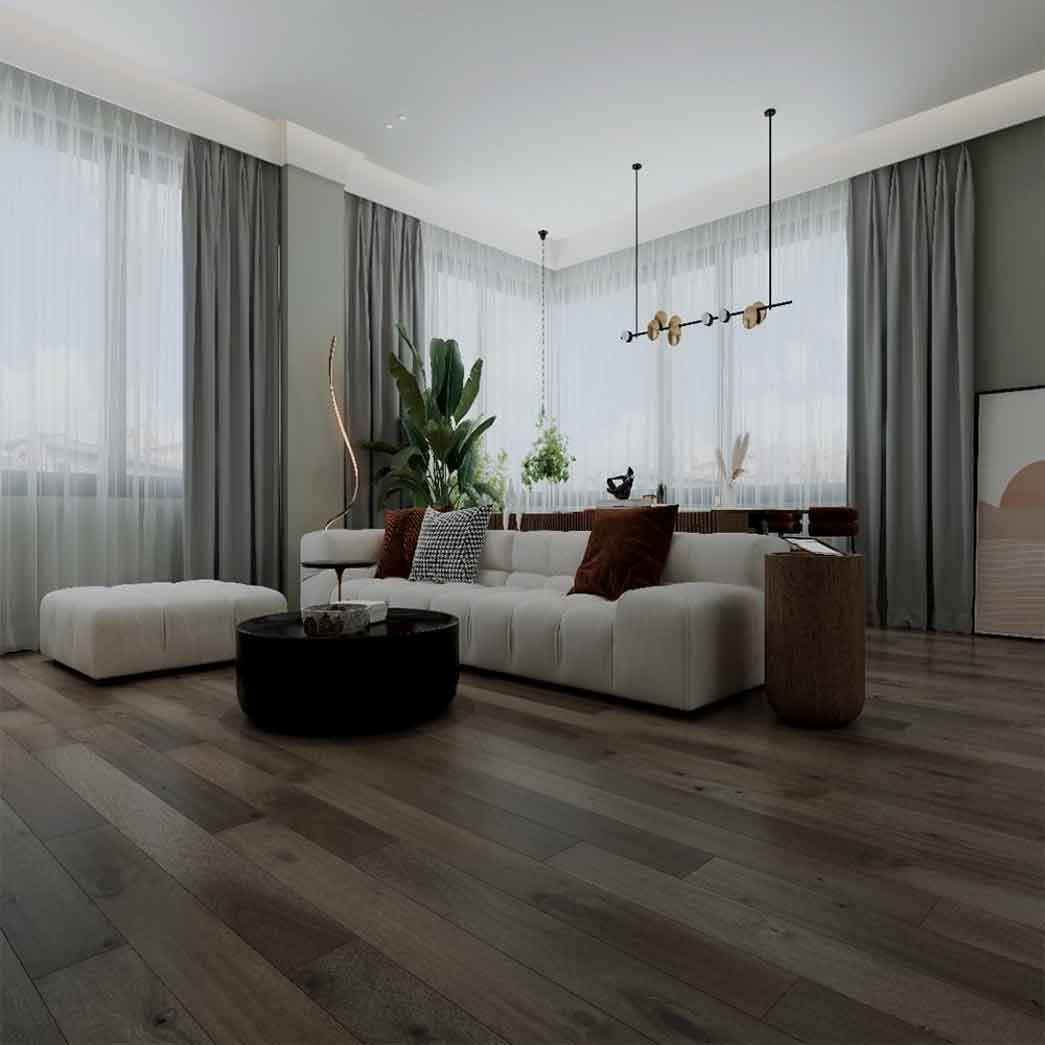 R.A Siegel Engineered Hardwood Biscayne Bay Onyx FLSLAR050NYX room