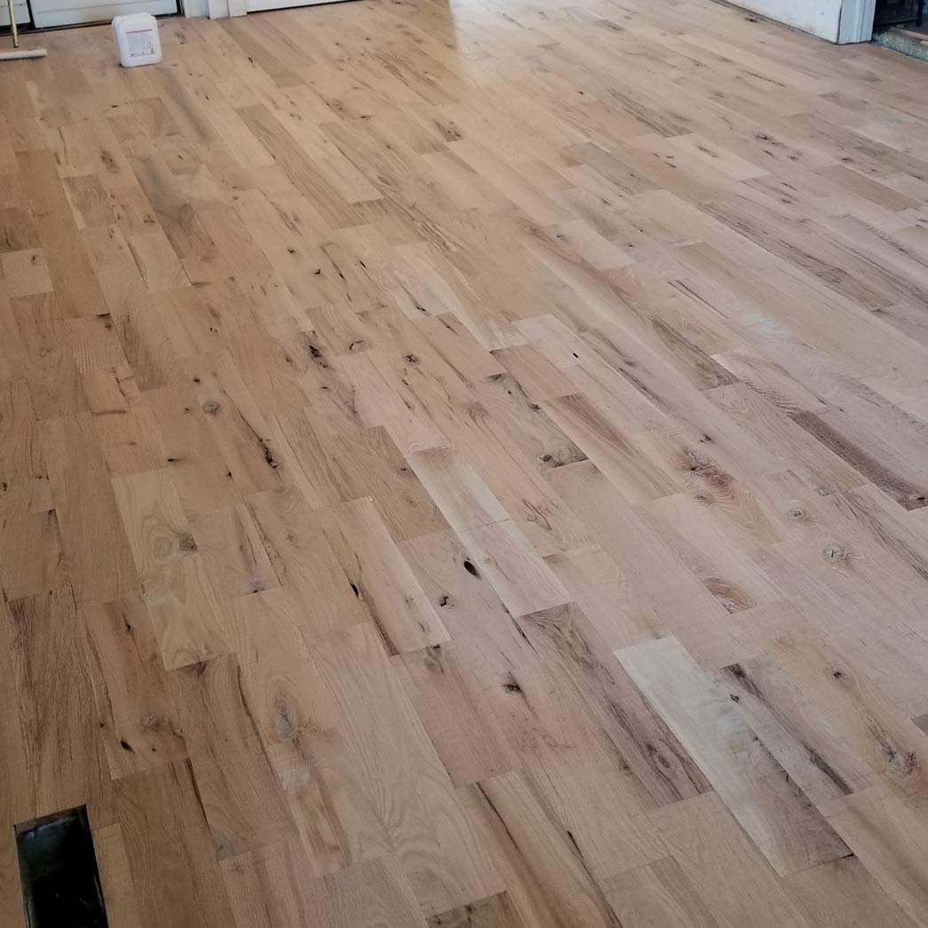 Unfinished White Oak #3 - 3" Solid Hardwood Flooring