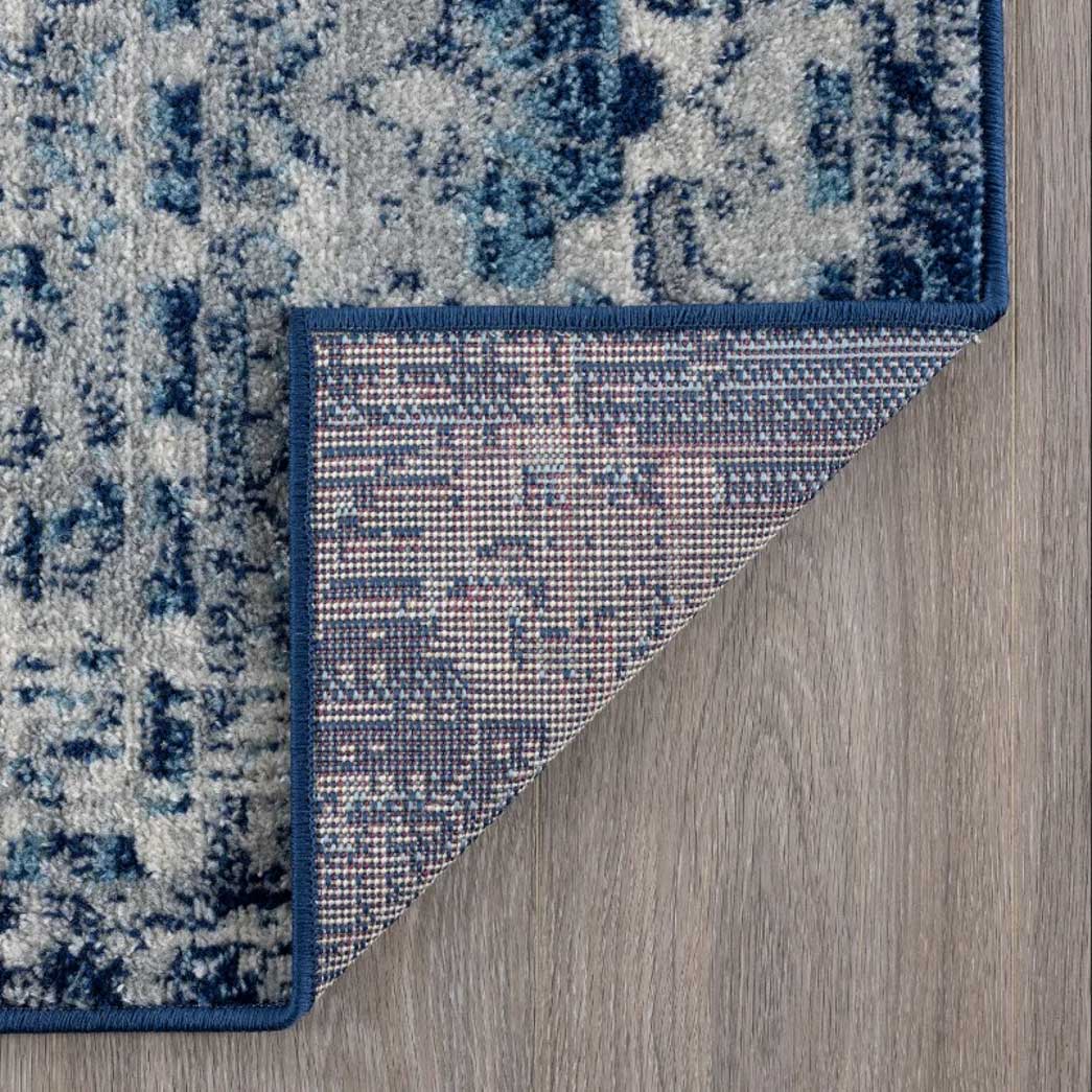 Tyse Area Rugs Diamond Blue DIA1301 backing