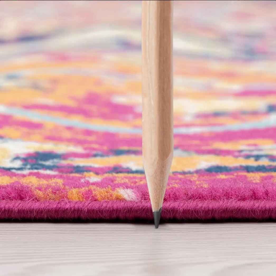 Tyse Area Rugs Dynamic Pink DYN1442 thick pic