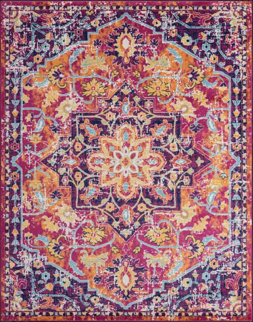 Tyse Area Rugs Dynamic Pink DYN1542