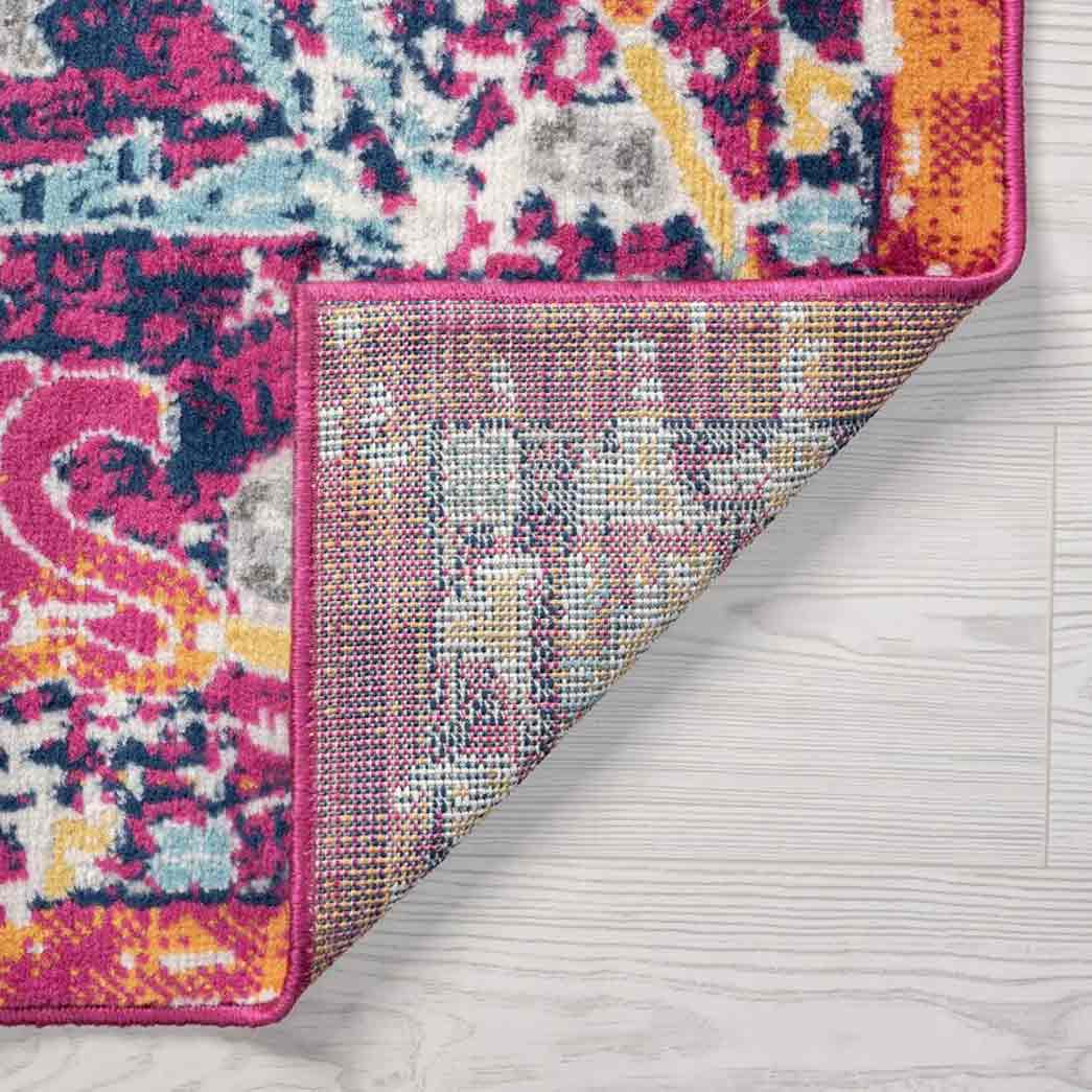 Tyse Area Rugs Dynamic Pink DYN1542 backing