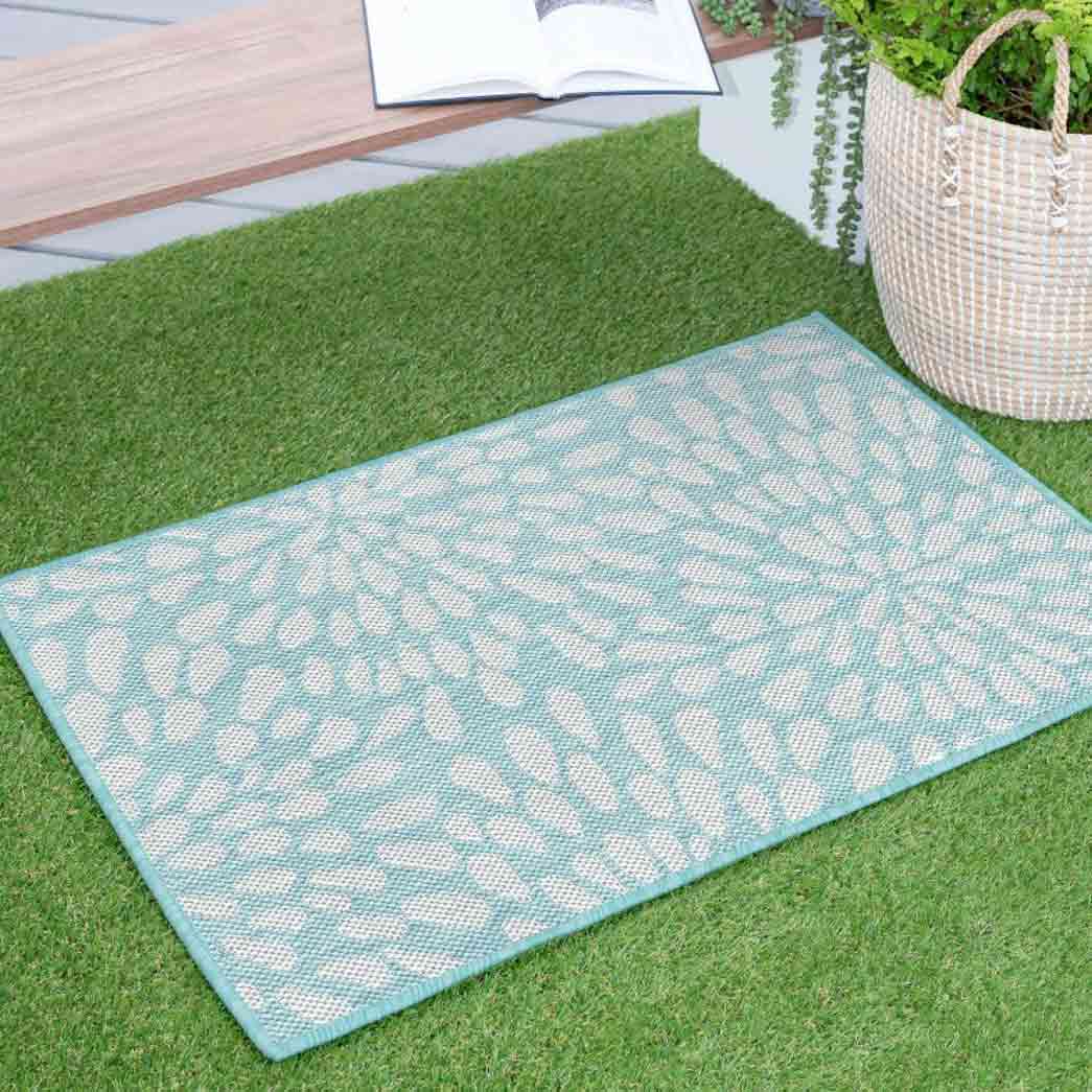 Tyse Area Rugs Eco 2'x3' Aqua ECO1906