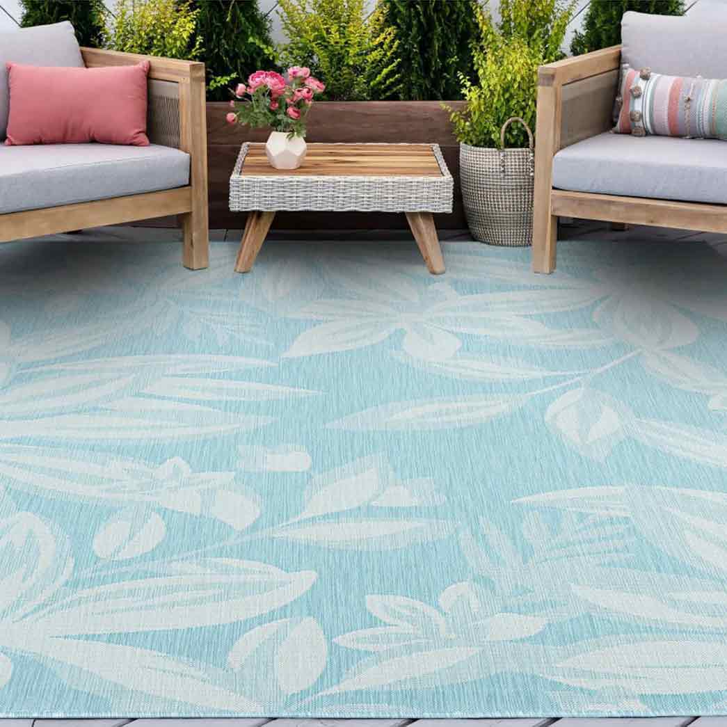 Tyse Area Rugs Eco 4'x5'3" Aqua ECO1706