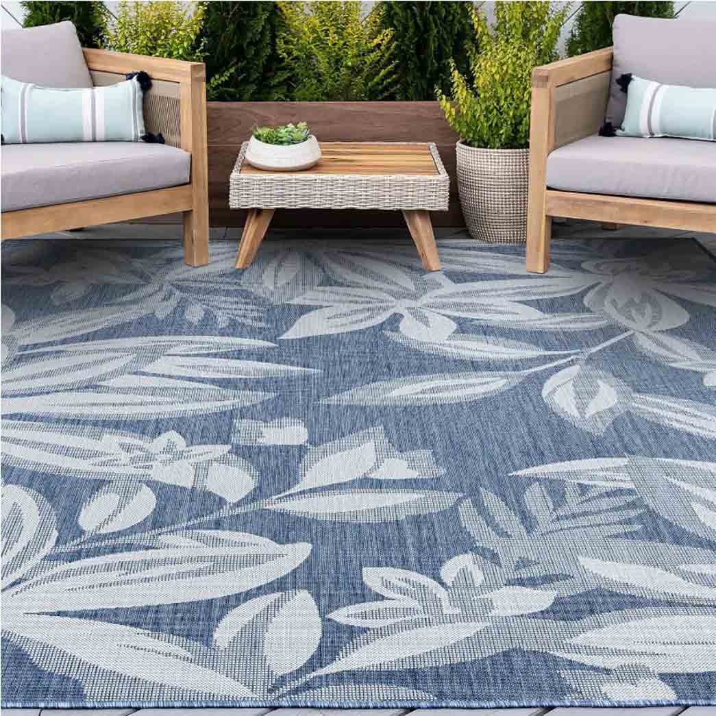 Tyse Area Rugs Eco 4'x5'3" Blue ECO1702