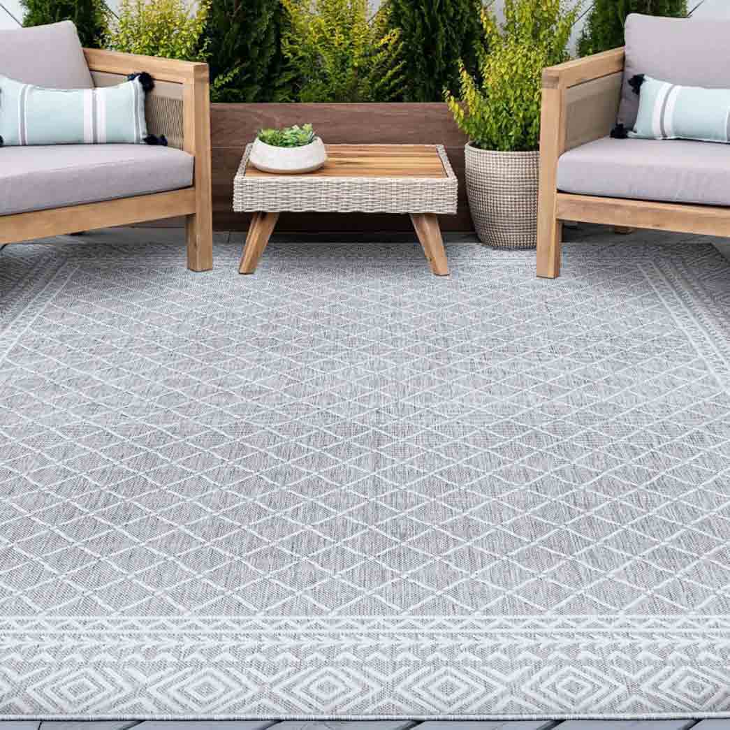 Tyse Area Rugs Eco 4'x5'3" Gray ECO2109