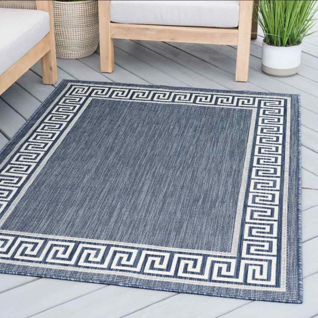 Tyse Area Rugs Eco 4'x5'3" Navy ECO1005