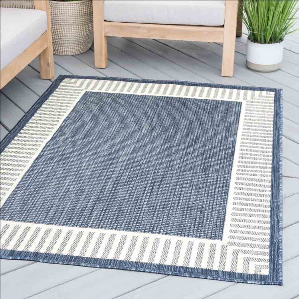 Tyse Area Rugs Eco 4'x5'3" Navy ECO1105