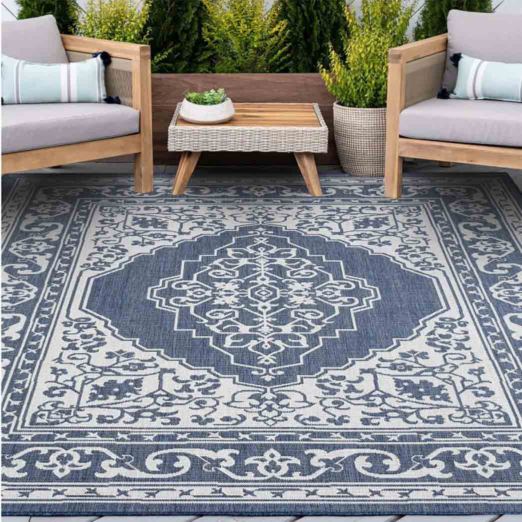 Tyse Area Rugs Eco 4'x5'3" Navy ECO1605