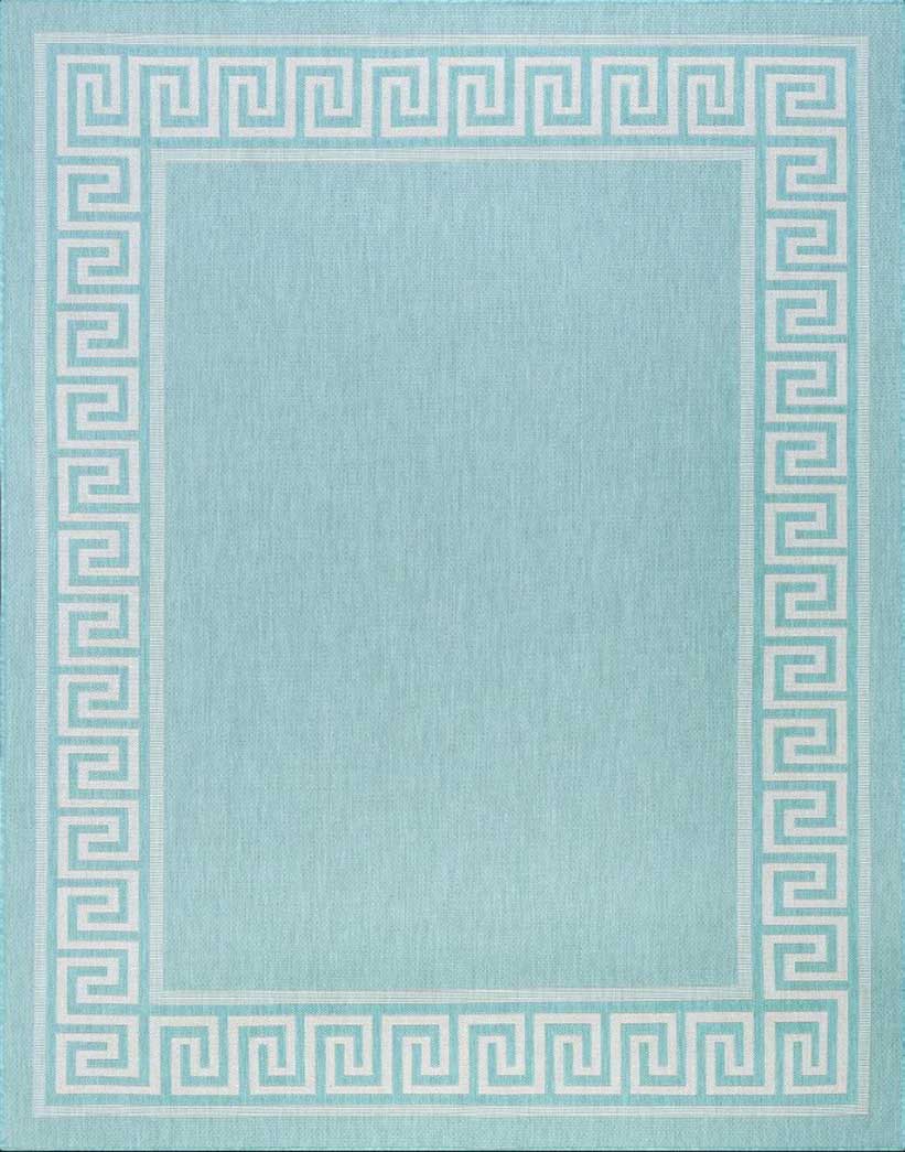 Tyse Area Rugs Eco Aqua ECO1006