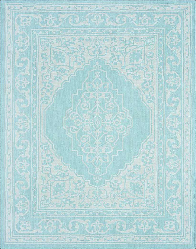 Tyse Area Rugs Eco Aqua ECO1606