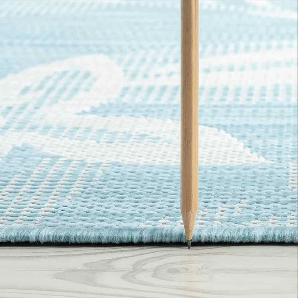 Tyse Area Rugs Eco Aqua ECO1706 thick pic