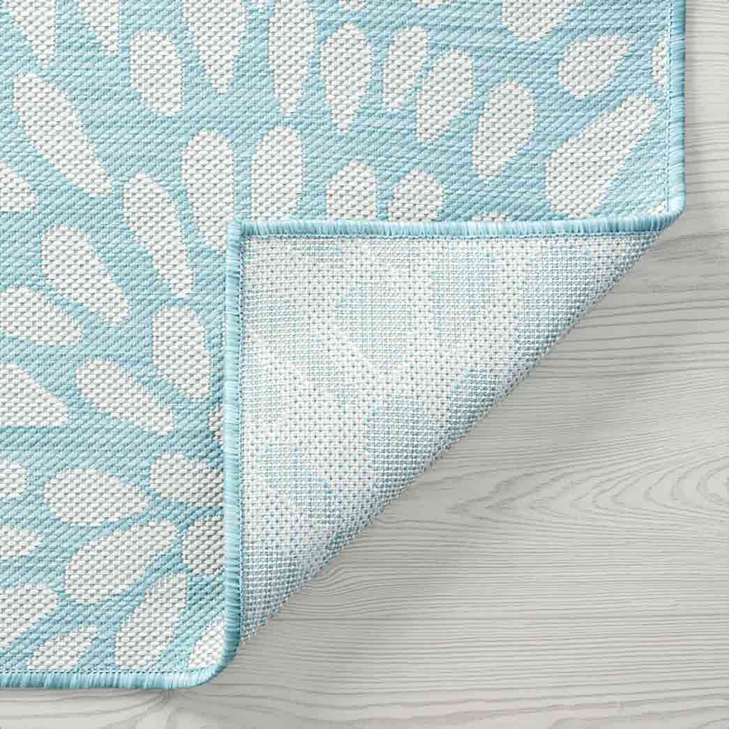 Tyse Area Rugs Eco Aqua ECO1906 backing