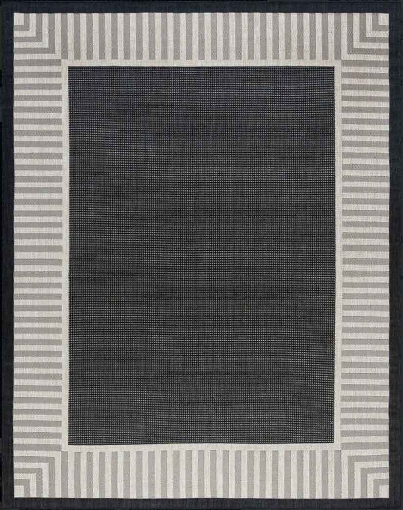 Tyse Area Rugs Eco Black ECO1100