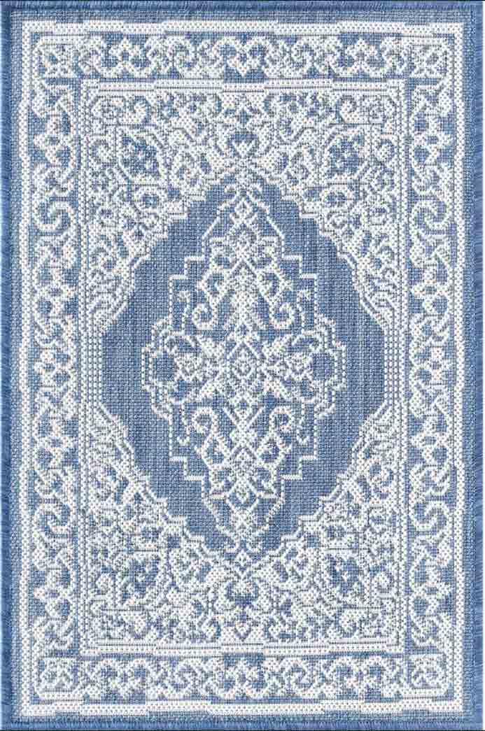 Tyse Area Rugs Eco Blue ECO1602