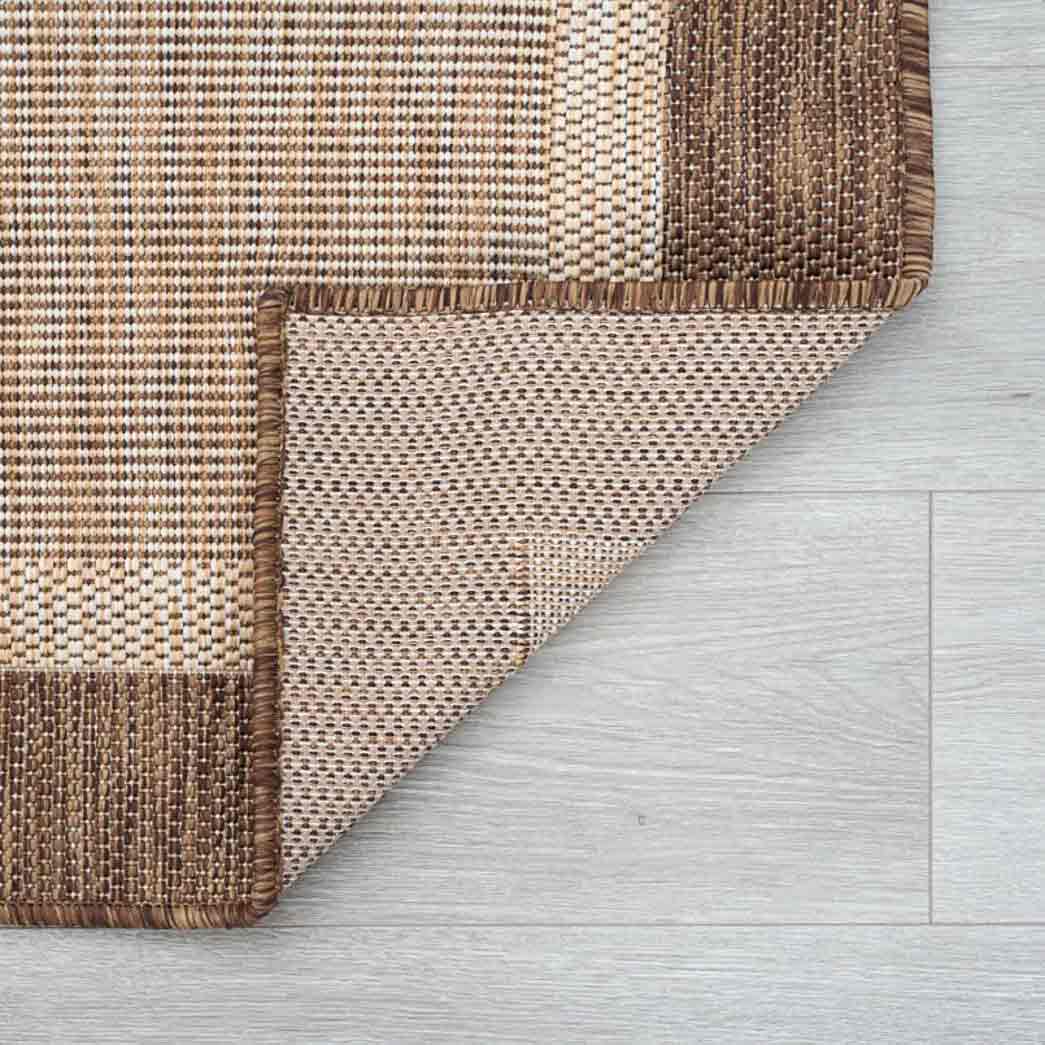 Tyse Area Rugs Eco Brown ECO1203 backing