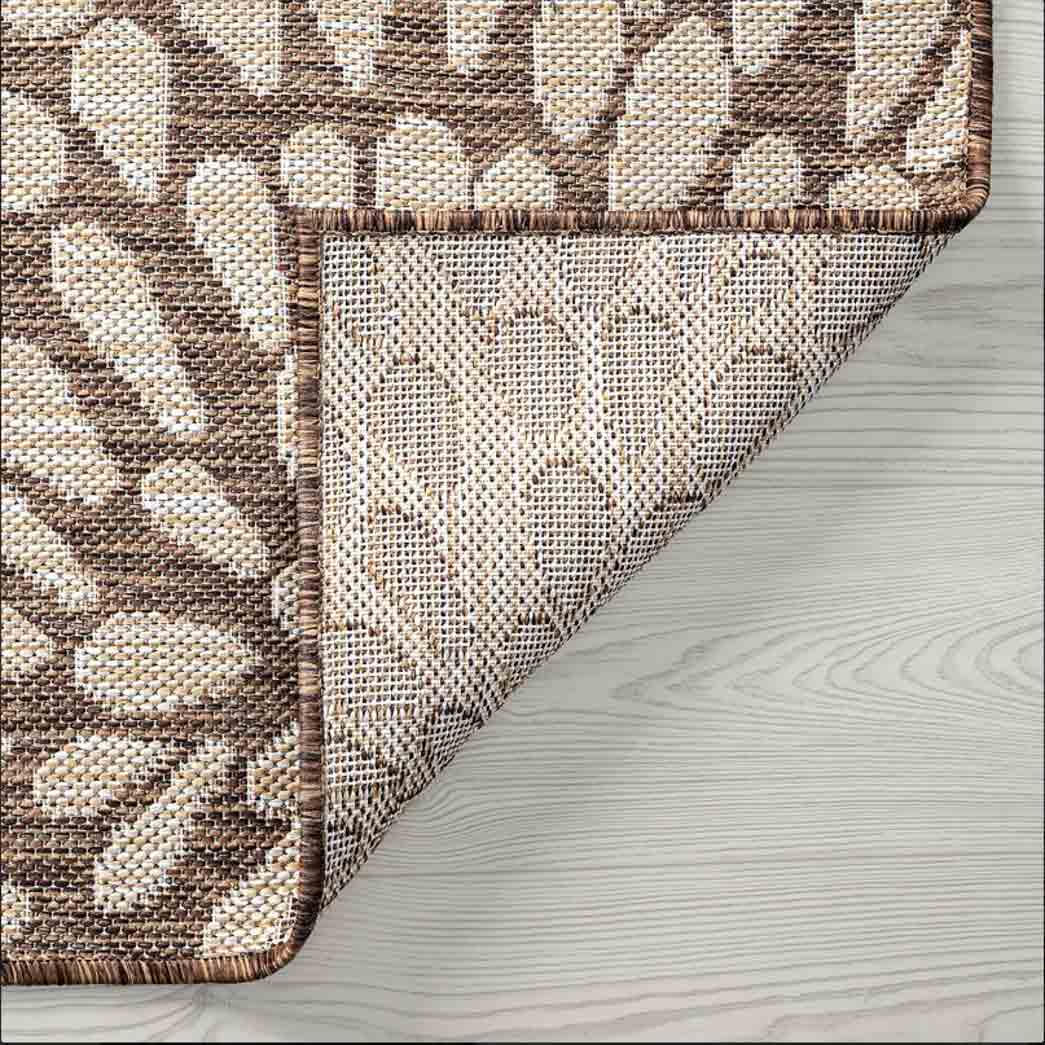 Tyse Area Rugs Eco Brown ECO1903 backing