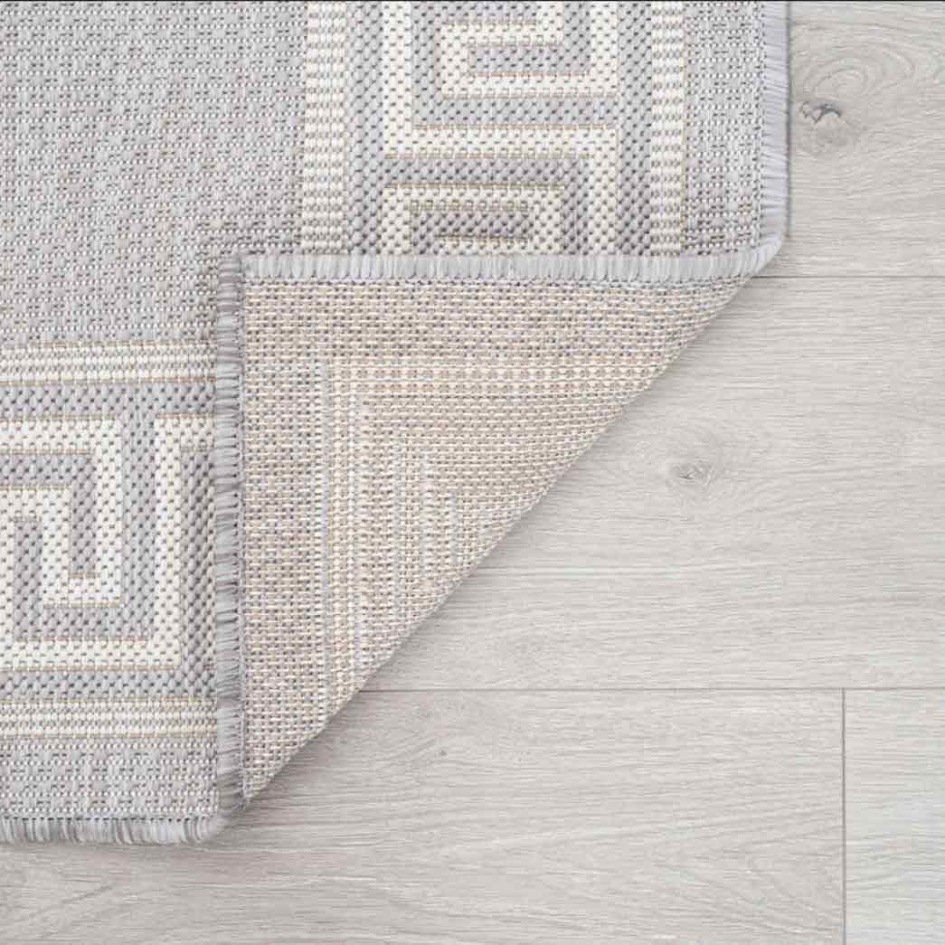 Tyse Area Rugs Eco Gray ECO1004 backing