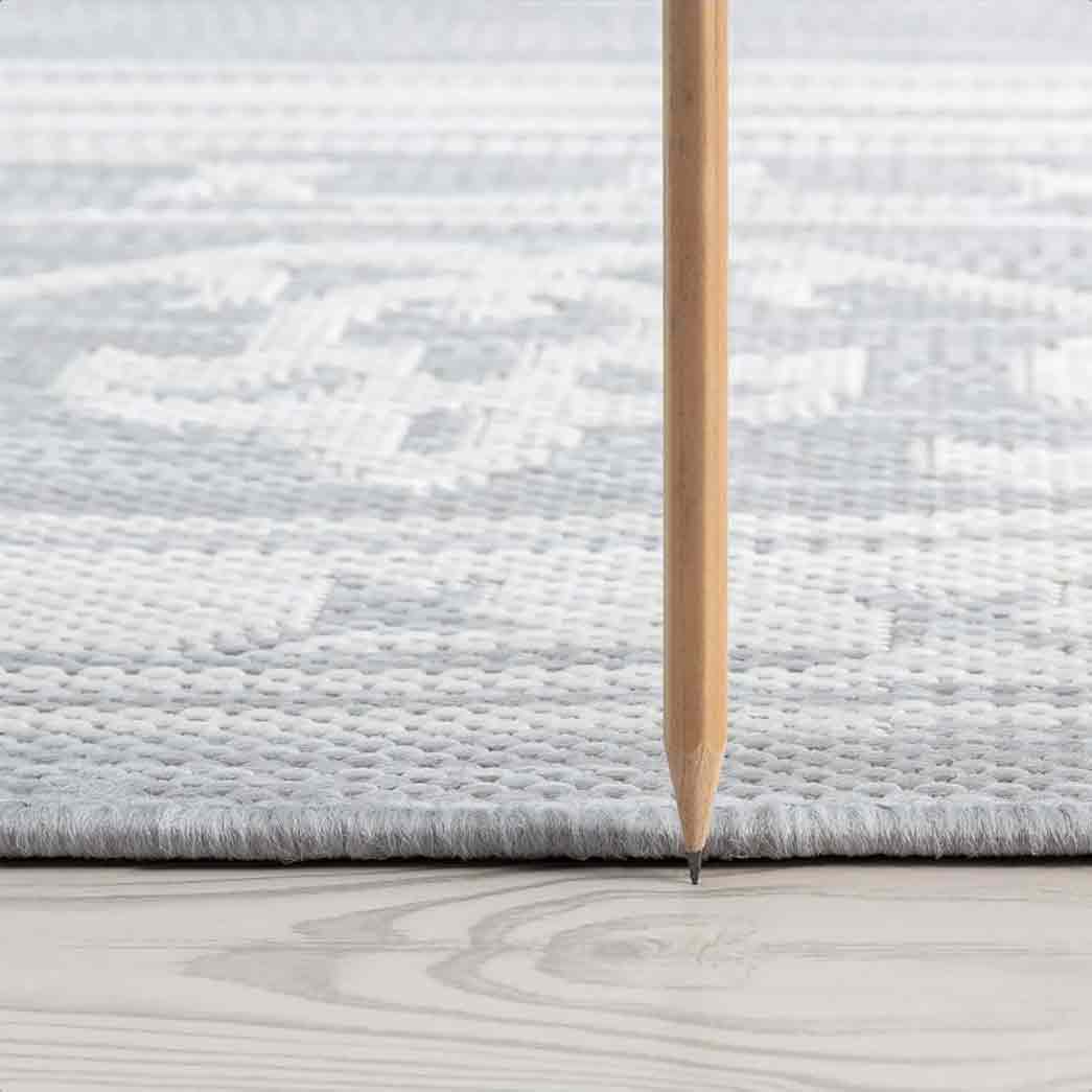 Tyse Area Rugs Eco Gray ECO1604 thick pic