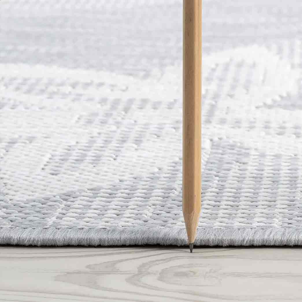 Tyse Area Rugs Eco Gray ECO1704 thick pic