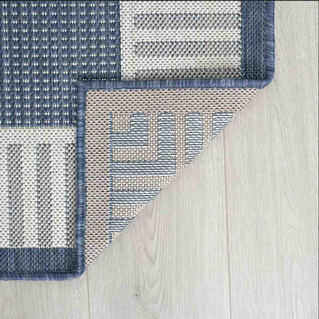 Tyse Area Rugs Eco Navy ECO1105 backing