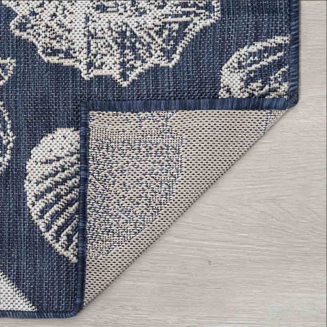 Tyse Area Rugs Eco Navy ECO1405 backing