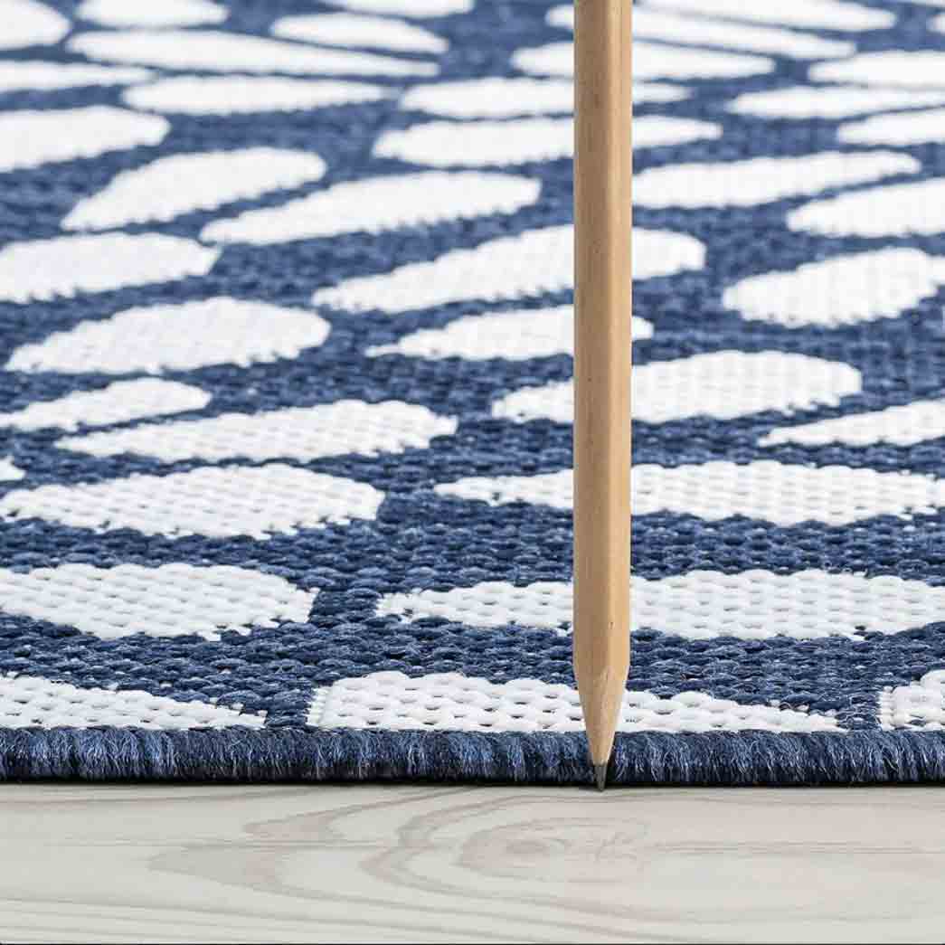 Tyse Area Rugs Eco Navy ECO1905 thick pic