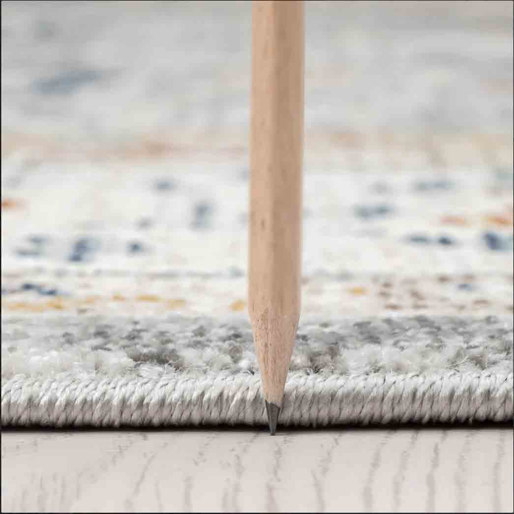 Tyse Area Rugs Garden Cream GRD6017 thick pic