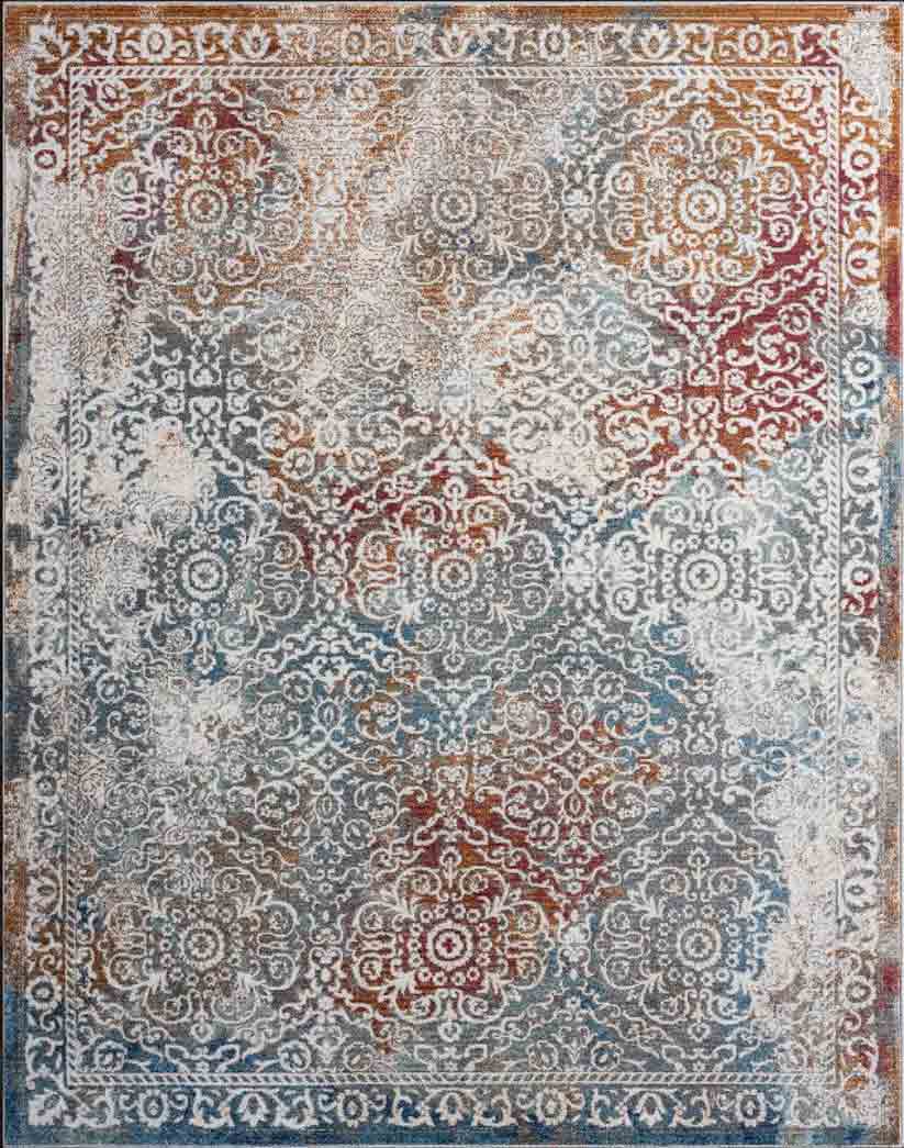 Tyse Area Rugs Garden Navy GRD6407