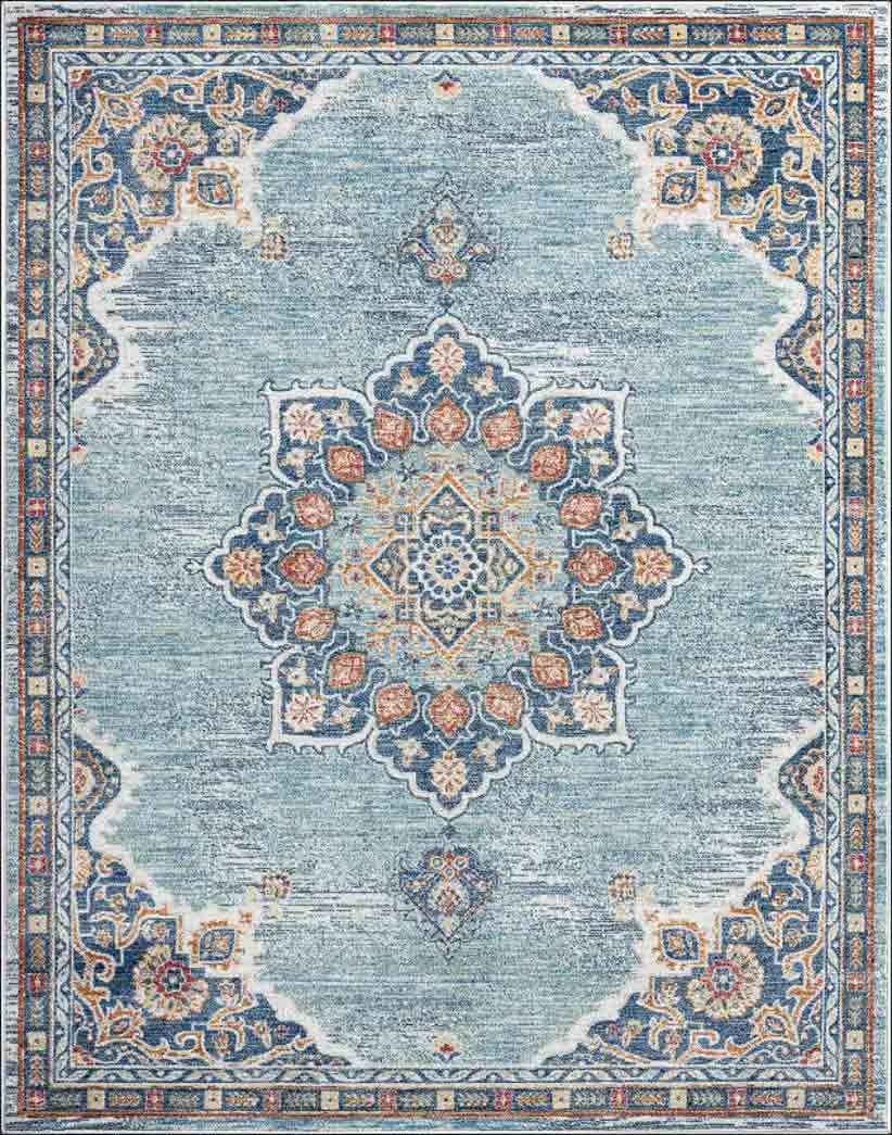 Tyse Area Rugs Garden Navy GRD6906