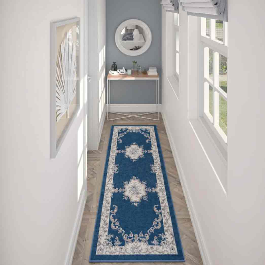 Tyse Area Rugs Hampton 2'3"x10' Navy HMP3907