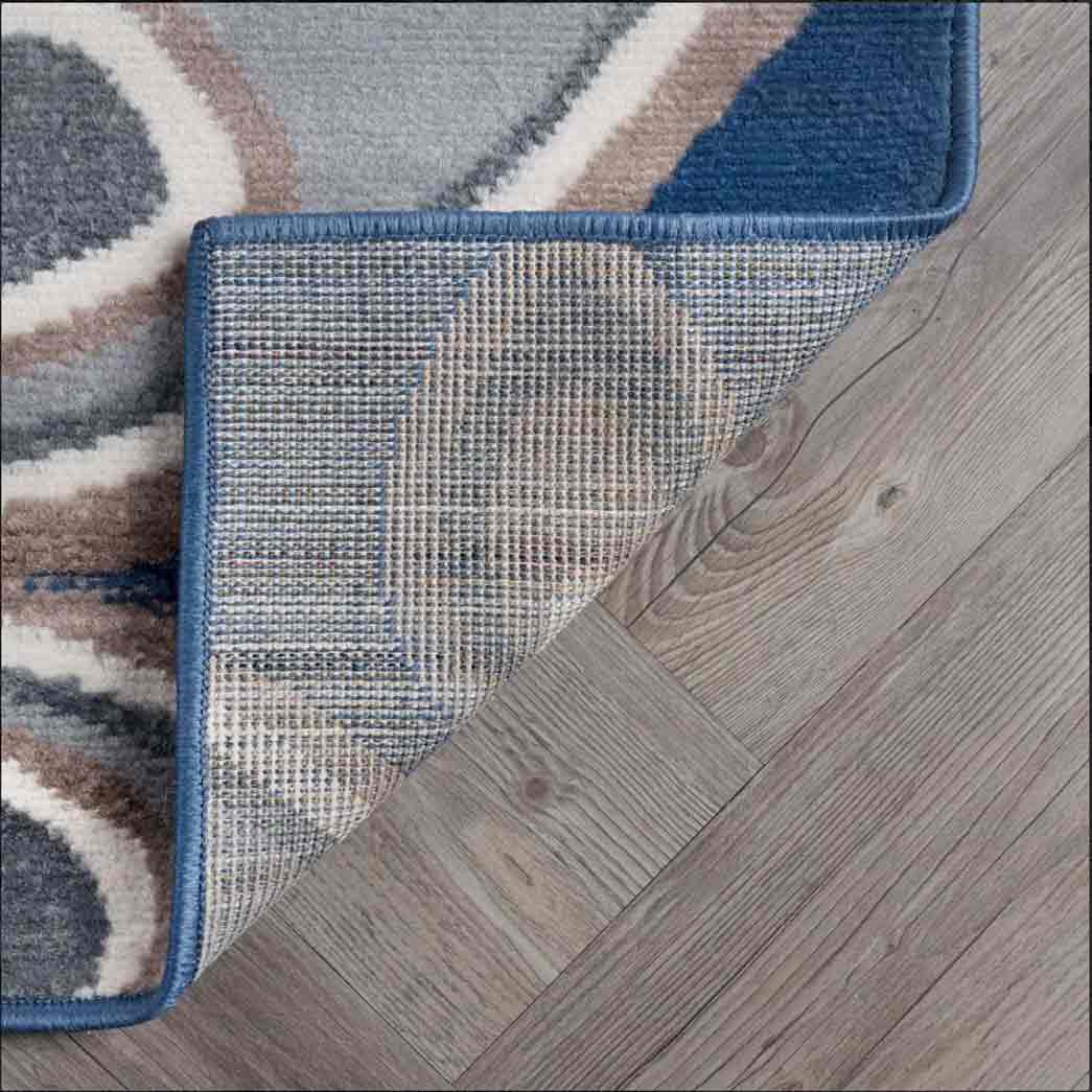 Tyse Area Rugs Hampton Navy HMP4307 backing