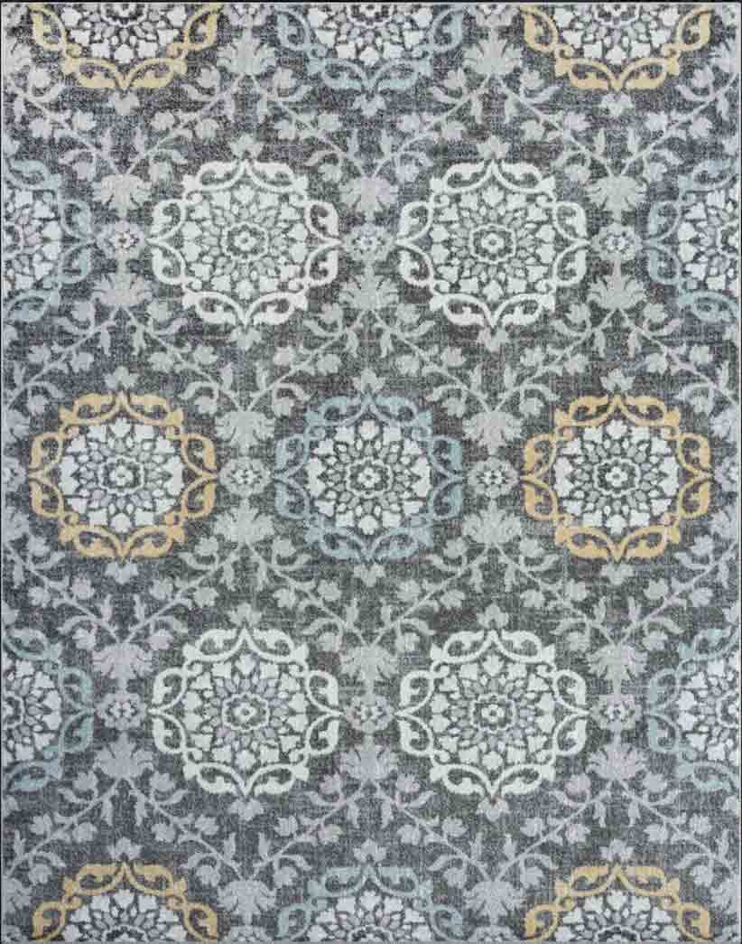 Tyse Area Rugs Jaize Dark Gray JZE1341