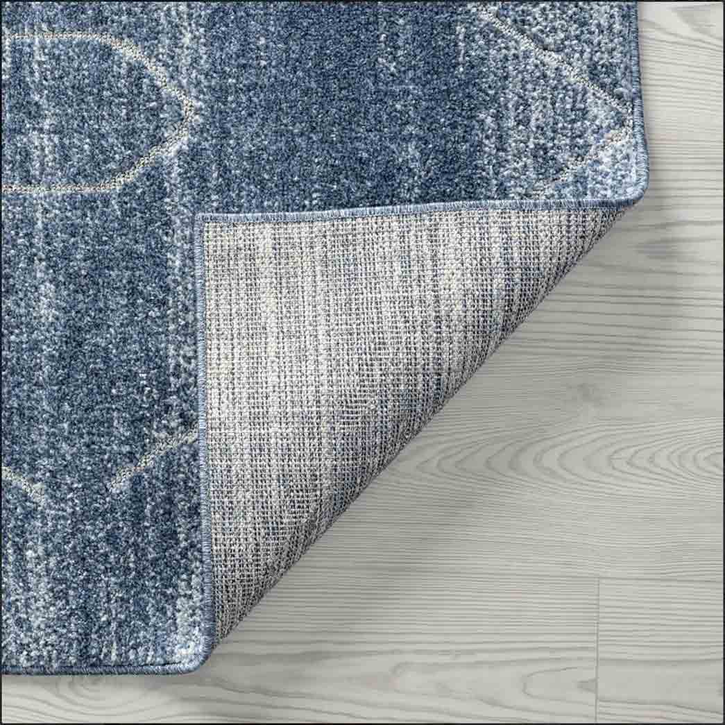 Tyse Area Rugs Maya Blue MAY1306 backing