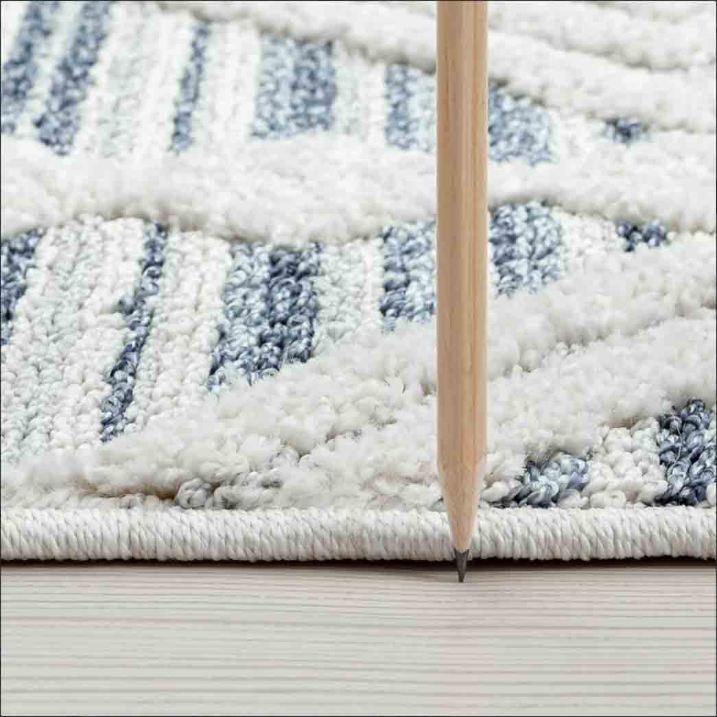 Tyse Area Rugs Monaco Blue MNC1106 thick pic