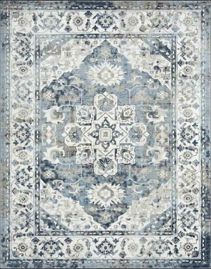 Tyse Area Rugs Palazzo Navy PLZ2107