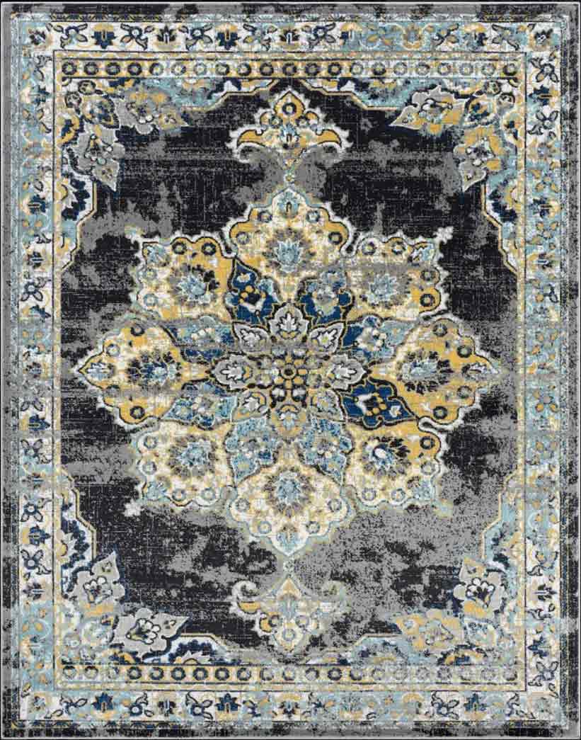 Tyse Area Rugs Timeless Gray TML1608