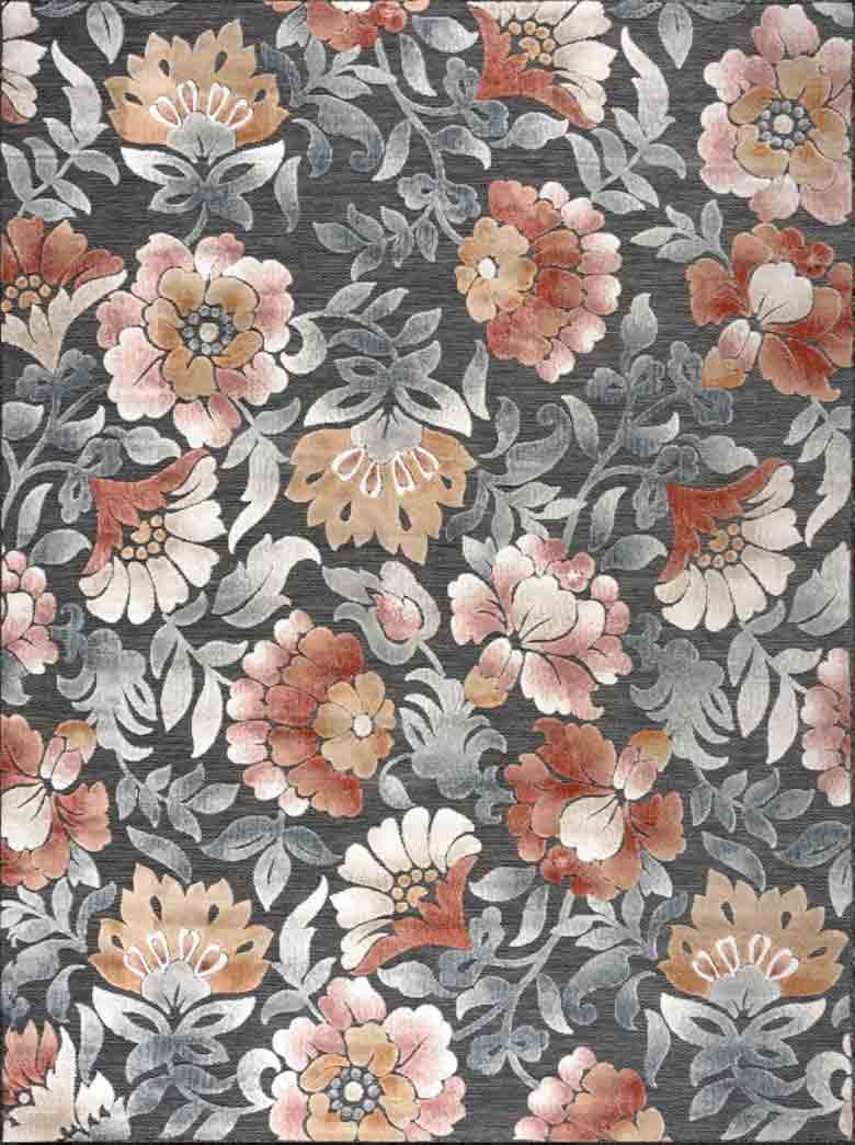 Tyse Area Rugs Tropic Black TRP1403