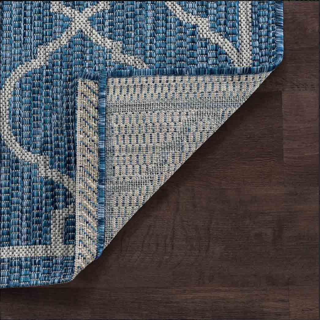 Tyse Area Rugs Veranda Indigo VND1614 backing