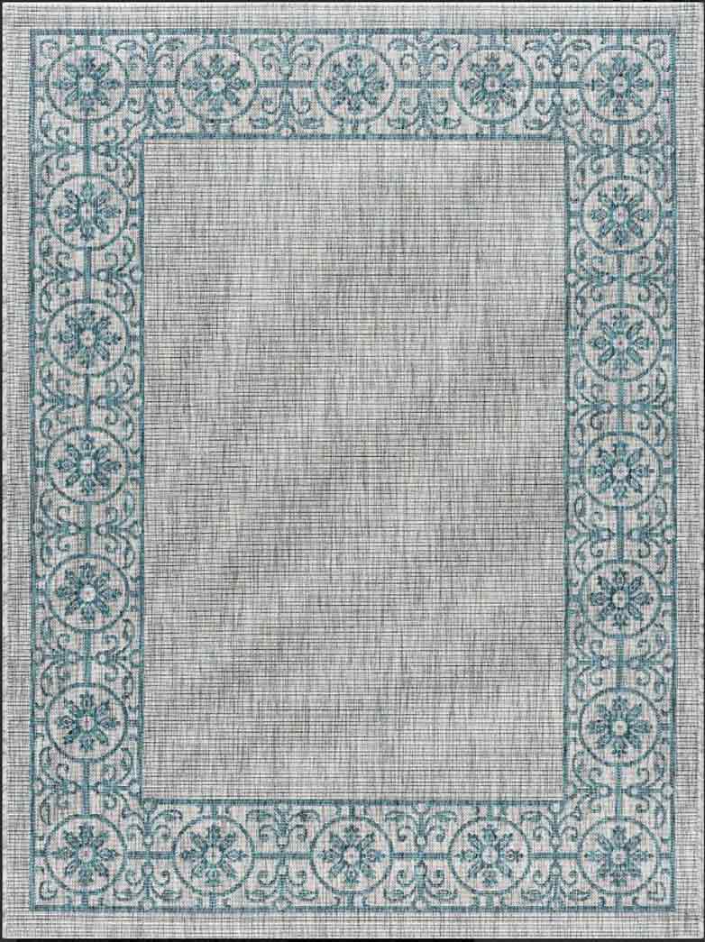 Tyse Area Rugs Veranda Teal VND1815