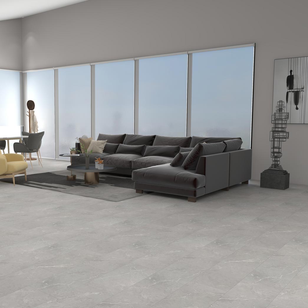 Terra Floors Marmor West Cliffe 12x24 Vinyl Tile Room Scene