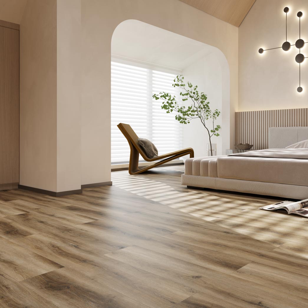 Terra Floors Westridge Sierra Forest 6.5mm 20mil EIR Painted Bevel SPC Vinyl PlankRoom Scene