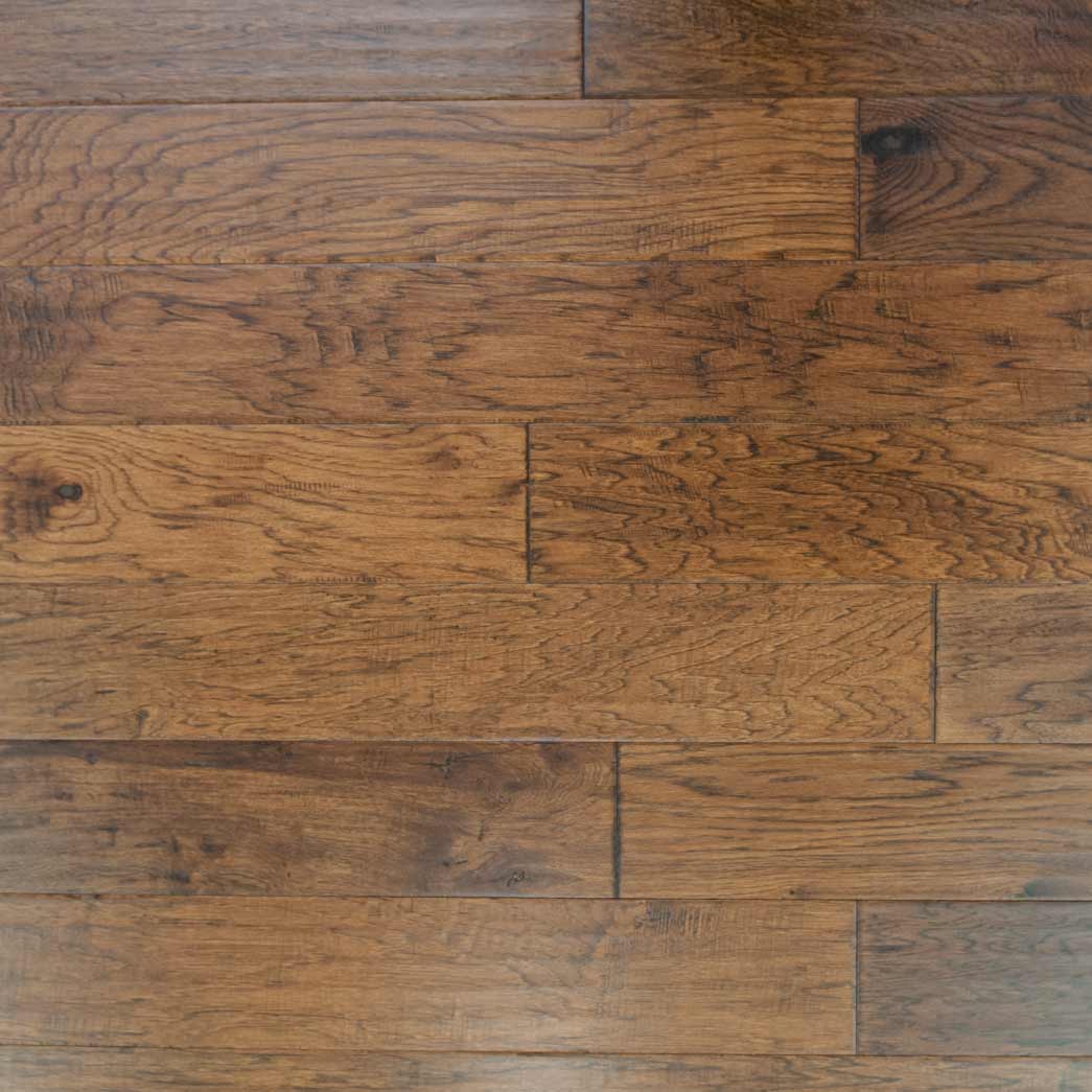 Terra RidgeCrest Coffee/Saddle Hickory 6.5" - 1/2" Hardwood Flooring