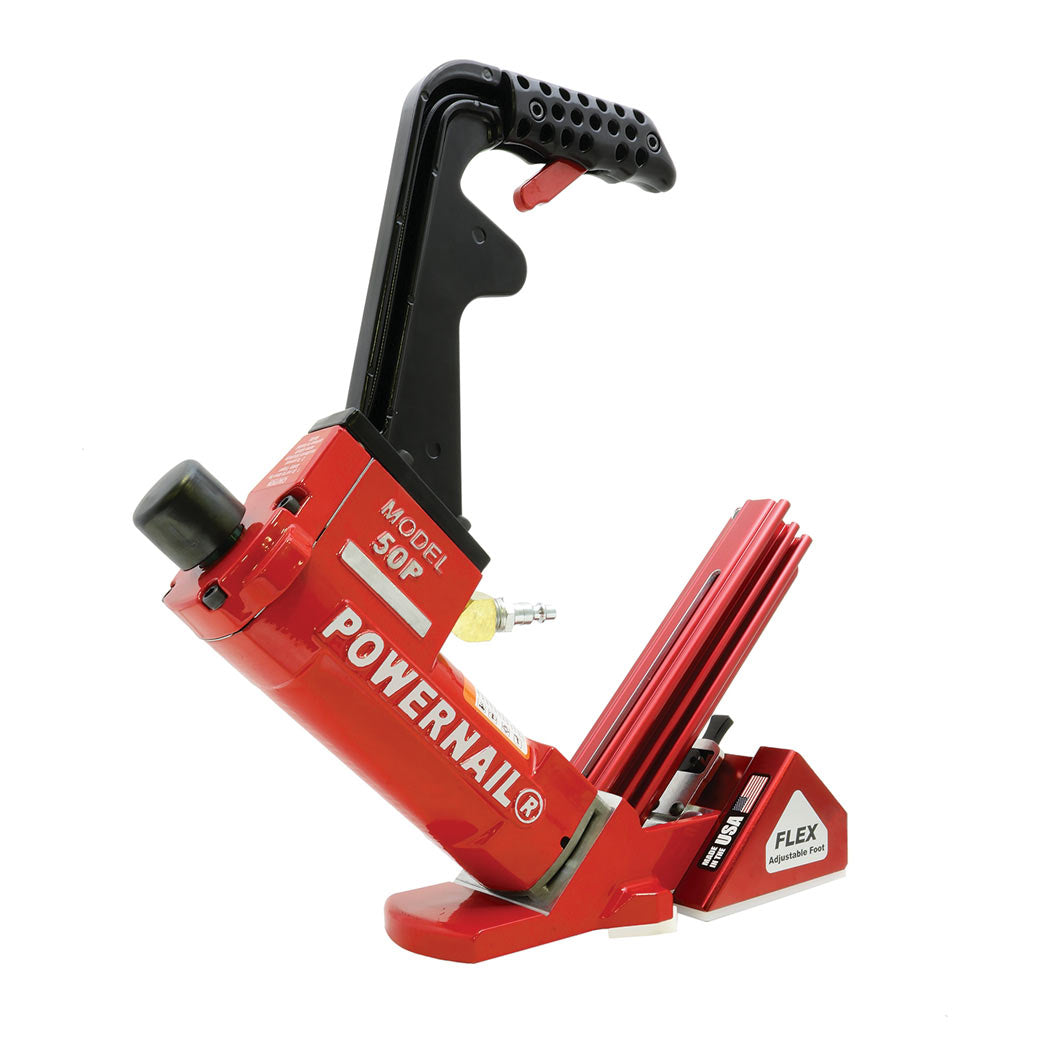 Powernail Model 50P FLEX Pneumatic Powernailer (w/ 3MI White Mallet) Long Handle / Long Channel 